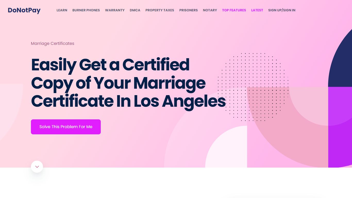 Order a Certified Copy of Los Angeles Marriage Certificate Now